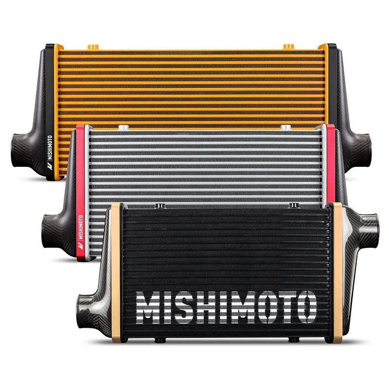 Mishimoto Mmint-Ucf-G5S-C-Bk Mmint-Ucf, Gloss Tanks, 525Mm Silver Core, Offset, Black Anodized V-Band 1