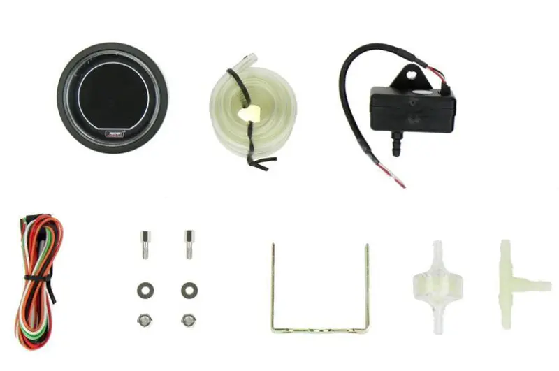 Prosport Evo Boost Gauge With Sender – White/Green Face, 0–30 Psi 1