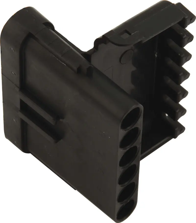 Quick Car Racing 50-361 Male 6-Pin Electrical Connector – Heavy-Duty Racing Harness Component 1