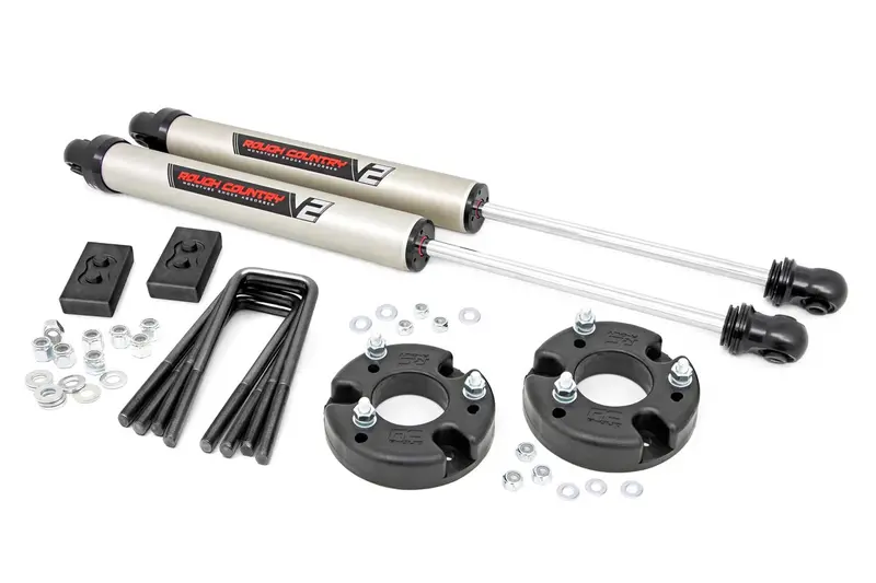 Rough Country 2-Inch Front Leveling Kit With V2 Shocks – For 2009–2020 Ford F-150 1