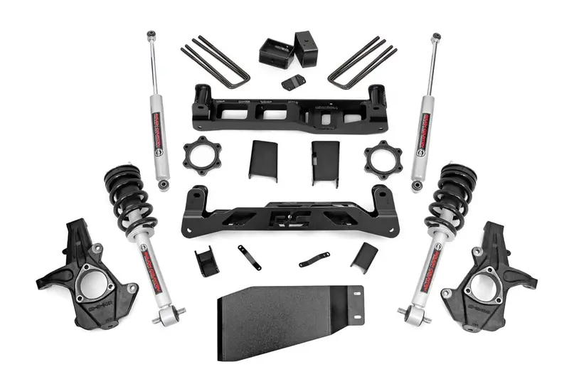 Rough Country 26231 5-Inch Suspension Lift Kit With N3 Shocks – For 2007–2013 Chevy Silverado & Gmc Sierra 1500 4Wd 1