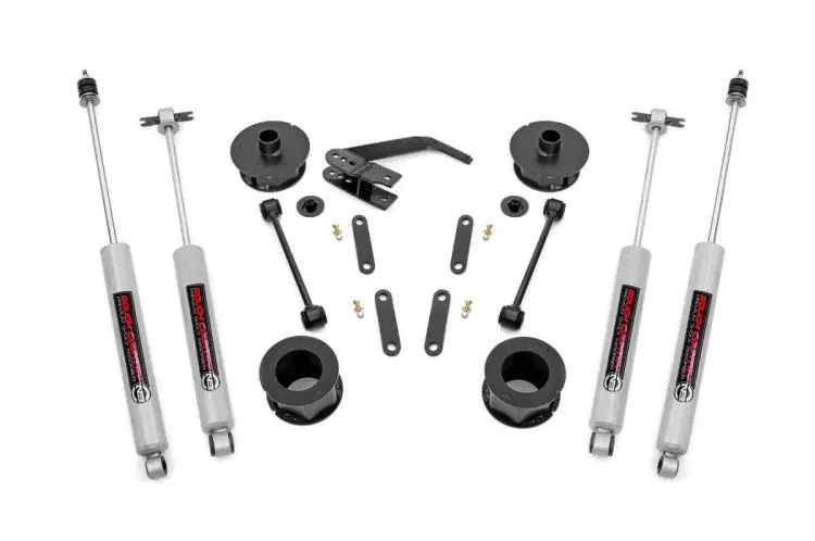 Rough Country 65730 2.5 Inch Jeep Premium Suspension Lift Kit 07-18 Wrangler Jk Rough Country 1