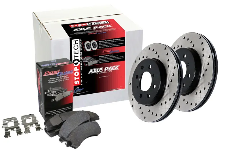 Stoptech Street Rear Brake Kit With Drilled Rotors – Model 939.44502 1