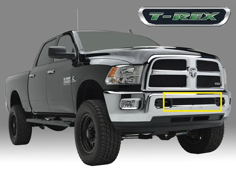 T-Rex Grilles Sport Series Replacement Bumper Grille – Small Mesh, Black Steel 1