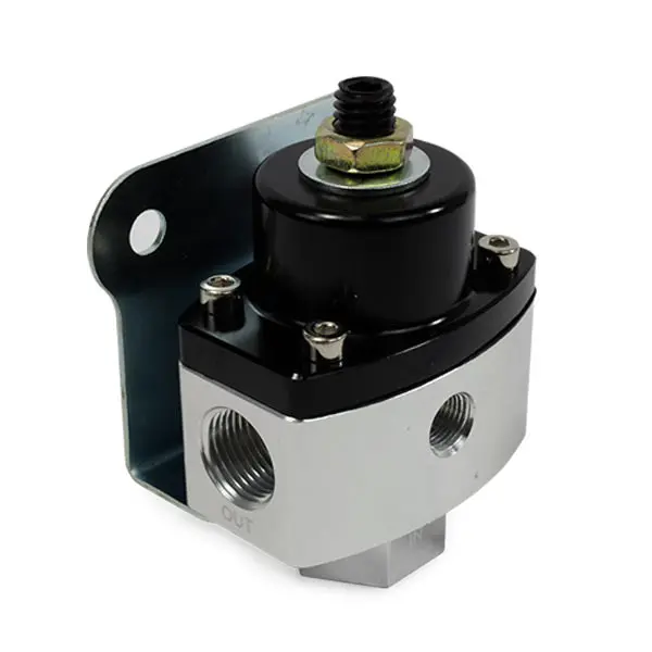 Top Street Performance Jm1057Bk Fuel Pressure Regulator – 5–12 Psi, Black Anodized Aluminum 1