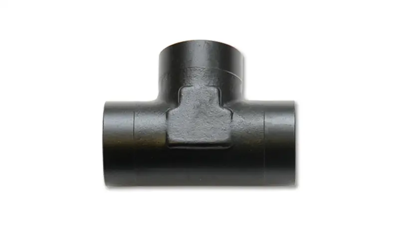 Vibrant Performance Female Flare Tee Adapter – -8An Size, Anodized Black 6061 Aluminum (10873) 1