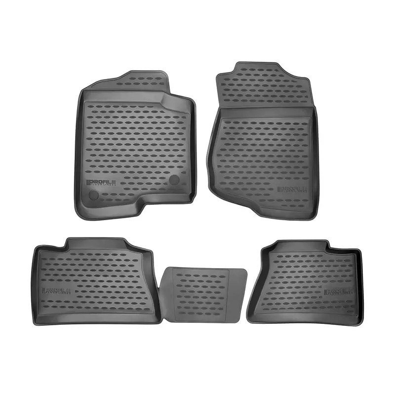 Westin 74-39-41021 Profile Floor Liners; 4 Pc.; Front And Rear; Black; 1
